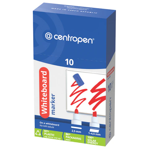 Маркер стираемый для белой доски ФИОЛЕТОВЫЙ CENTROPEN "Dry-Wipe",
