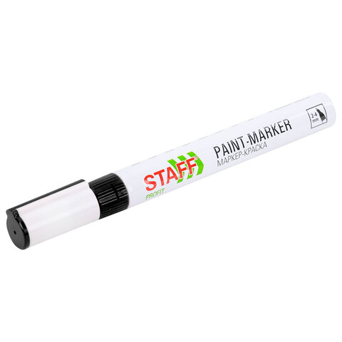 Маркер-краска лаковый (paint marker) 2-4 мм, ЧЕРНЫЙ, НИТРО-ОСНОВА, STAFF PROFIT, Маркер-краска лаковый (paint marker) 2-4 мм, ЧЕРНЫЙ, НИТРО-ОСНОВА, STAFF PROFIT,
