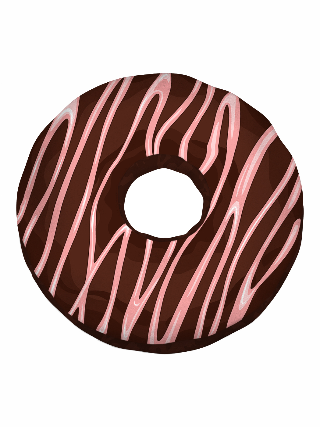 3D Подушка Пончик ванильный с посыпкой (6532865142402)