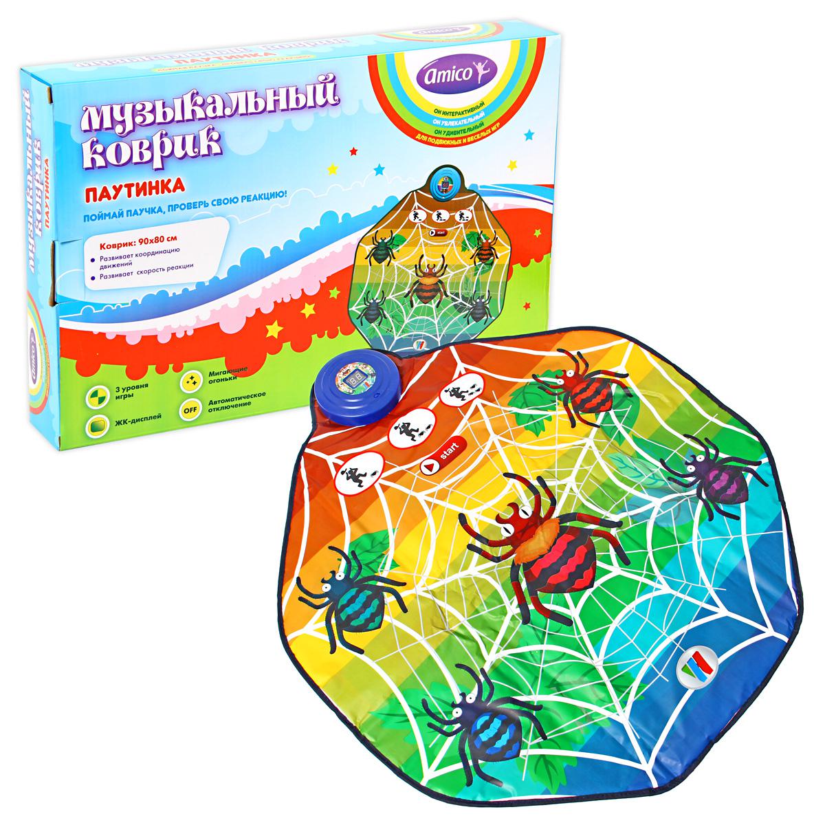 Коврик муз. Паутинка, 90*80 см, свет 48058 Коврик муз. Паутинка, 90*80 см, свет 48058
