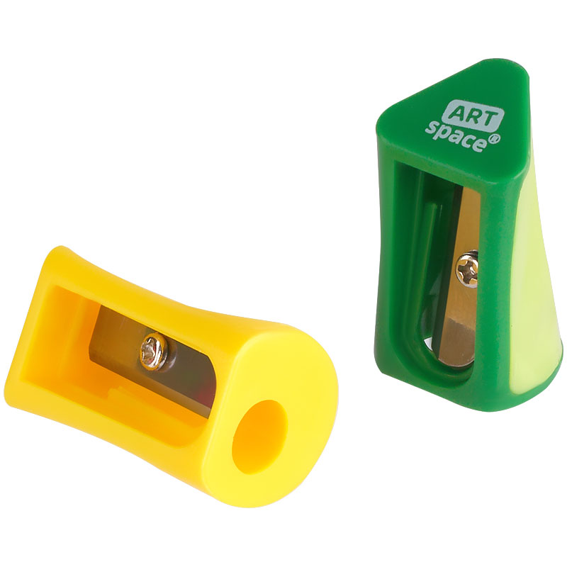 Точилка пластиковая ArtSpace "Light", 1 отверстие, ассорти Точилка пластиковая ArtSpace "Light", 1 отверстие, ассорти