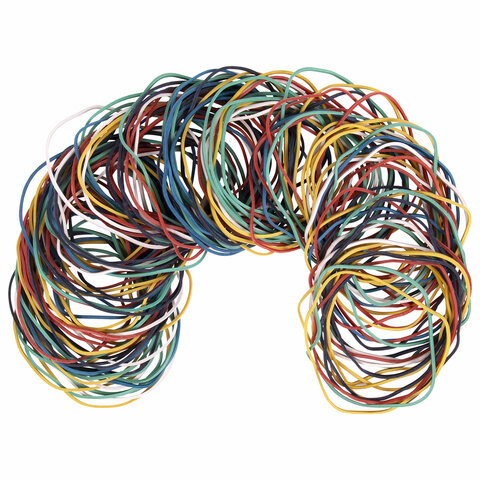 Резинки банковские универсальные диаметром 60 мм, BRAUBERG 100 г, цветные, Резинки банковские универсальные диаметром 60 мм, BRAUBERG 100 г, цветные,