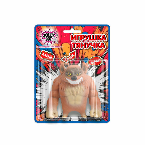 Игрушка-антистресс "ГИЕНА", 10 см, ассорти, 3 цвета, блистер, JOLLY