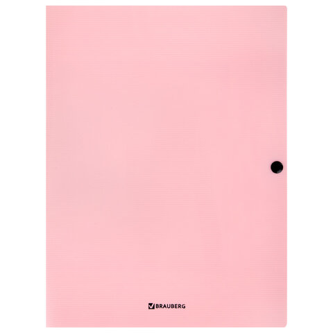 Папка на кнопке пластиковая BRAUBERG "PASTEL", А4, 3 клапана, 600 мкм, Папка на кнопке пластиковая BRAUBERG "PASTEL", А4, 3 клапана, 600 мкм,