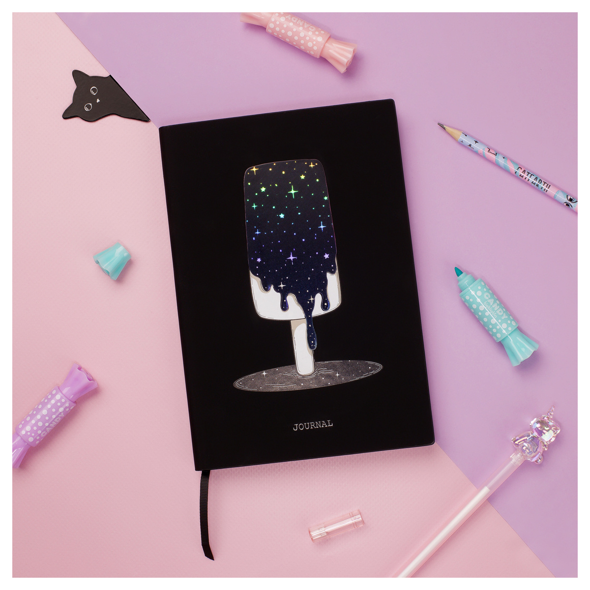 Ежедневник недатированный A5, 136л., кожзам, MESHU "Magic. Ice cream", Ежедневник недатированный A5, 136л., кожзам, MESHU "Magic. Ice cream",