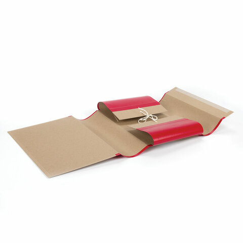 Папка для бумаг архивная А4 (225х310 мм), 120 мм, 4 завязки, крафт, корешок - Папка для бумаг архивная А4 (225х310 мм), 120 мм, 4 завязки, крафт, корешок -