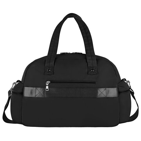 Сумка дорожная HEIKKI HANDY (ХЕЙКИ), карман на молнии, багажная лента, черная,