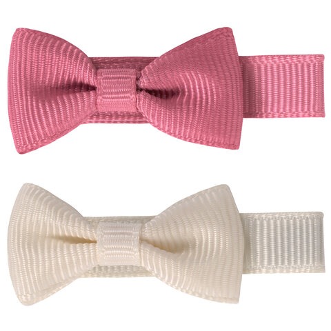 Заколки для волос НАБОР 2 шт., 4,6 см, зажим, бантики, разные цвета, MONTE VITA Заколки для волос НАБОР 2 шт., 4,6 см, зажим, бантики, разные цвета, MONTE VITA