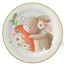 Набор бумажных тарелок Милые кролики, 6 шт d=230 мм.