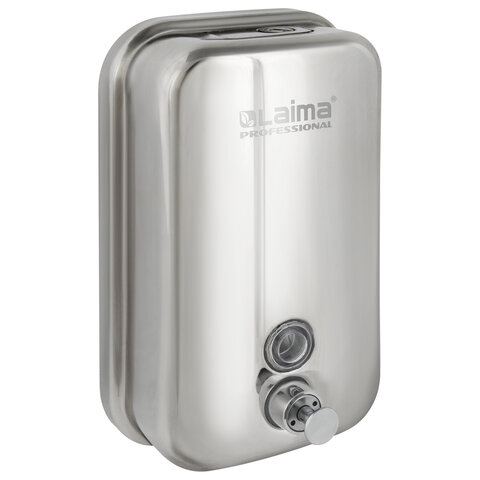 Дозатор для жидкого мыла LAIMA PROFESSIONAL INOX (гарантия 3 года), 1 л,