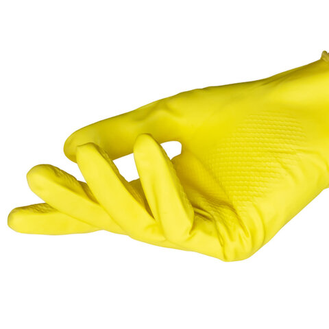 Перчатки хозяйственные латексные AVIORA, МНОГОРАЗОВЫЕ, хлопчатобумажное