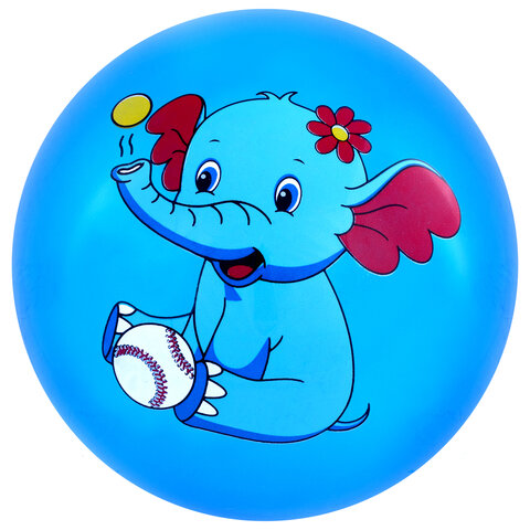 Мяч детский надувной "Зверята", 25 см, ПВХ, ассорти, 6 цветов, JOLLY Мяч детский надувной "Зверята", 25 см, ПВХ, ассорти, 6 цветов, JOLLY