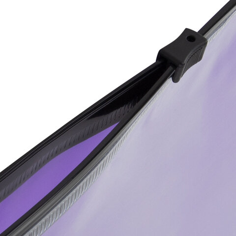 Папка-конверт на молнии А4 (230х333 мм), ПВХ, цвет ассорти/прозрачная, 0,15 мм,