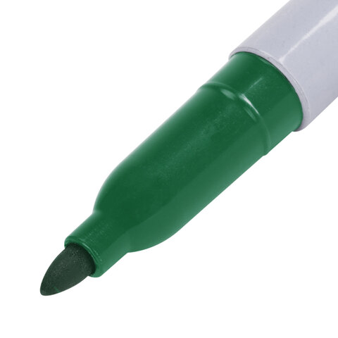 Маркер перманентный STAFF EVERYDAY PM-233, ЗЕЛЕНЫЙ, эргономичный корпус, круглый