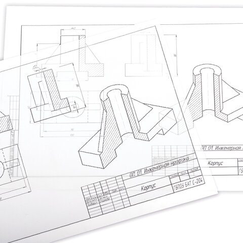 Калька А4 ВЫСОКОЙ ПРОЗРАЧНОСТИ, ПЛОТНАЯ, для печати и творчества, 90 г/м2, 100