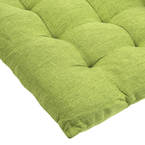 Подушка на стул "РОГОЖКА", 40x40 см, полиэстер, зеленая, PRIMILA