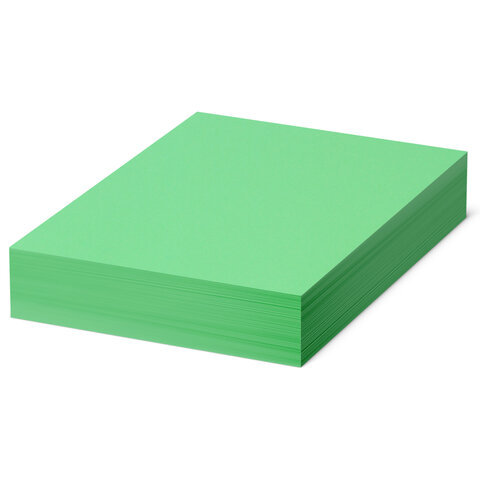 Бумага цветная BRAUBERG, А4, 80 г/м2, 500 л., интенсив, зеленая, для офисной