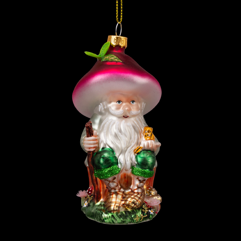 Украшение ErichKrause Decor® Старичок Лесовичок 12см, стекло Украшение ErichKrause Decor® Старичок Лесовичок 12см, стекло