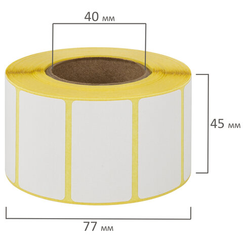 Этикетка ТермоЭко, для термопринтера и весов, 43х25х1000 шт. (ролик),