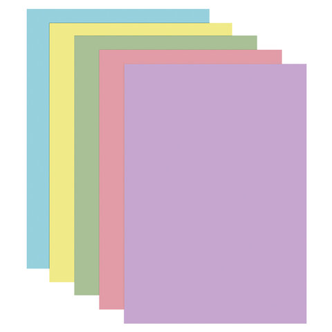 Бумага цветная DOUBLE A, А4, 80 г/м2, 100 л. (5 цветов x 20 листов), микс