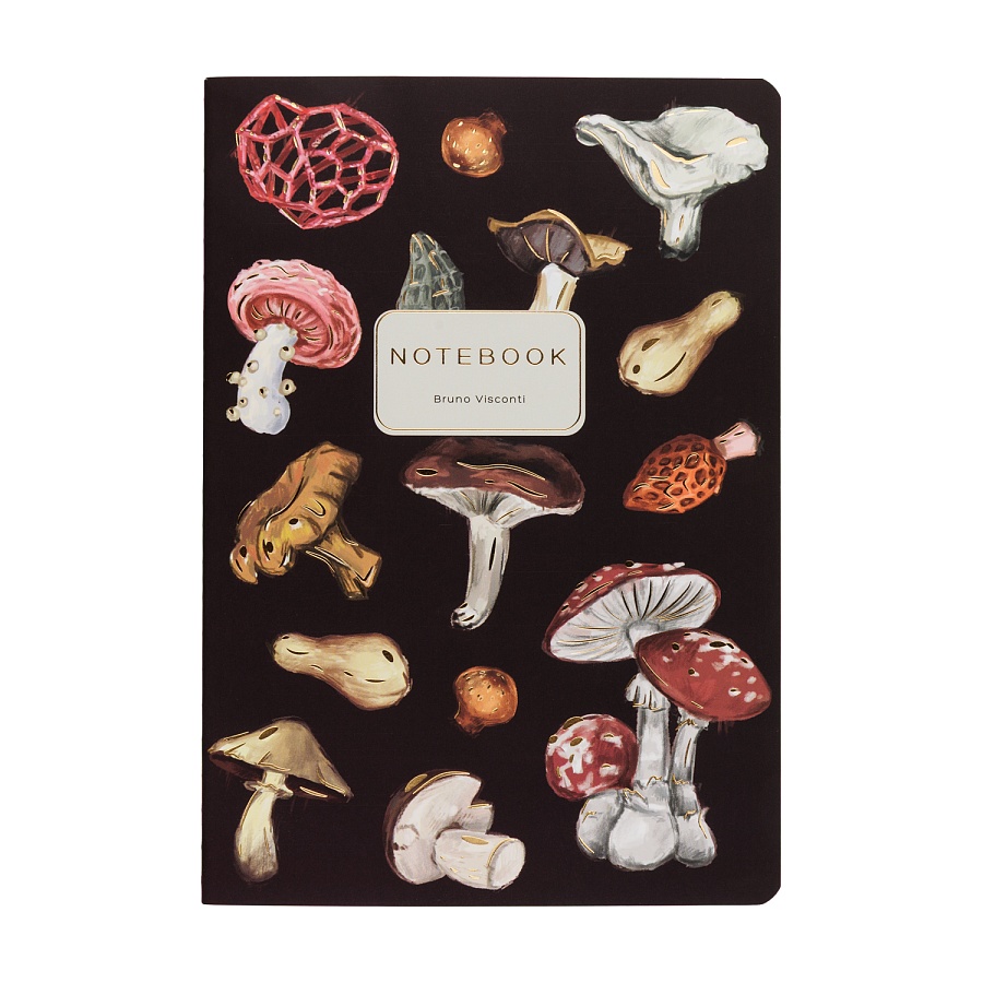 ТЕТРАДЬ А5, Bruno Visconti "FLORA.Грибная феерия.Brown", 40л. клетка ТЕТРАДЬ А5, Bruno Visconti "FLORA.Грибная феерия.Brown", 40л. клетка