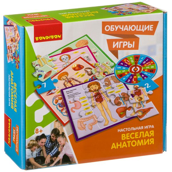 Обучающие игры Bondibon Настольная игра «ВЕСЕЛАЯ АНАТОМИЯ», BOX 22x5,6x21 см Обучающие игры Bondibon Настольная игра «ВЕСЕЛАЯ АНАТОМИЯ», BOX 22x5,6x21 см