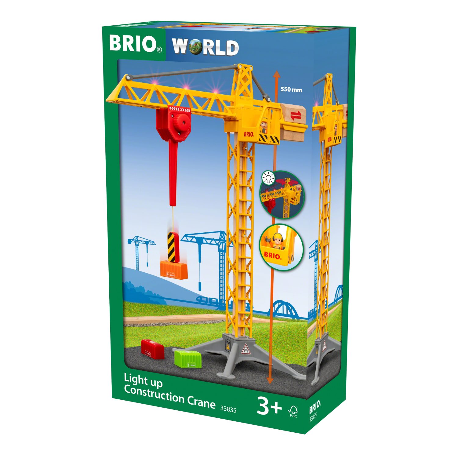 Brio игровой набор большой подъёмный кран с подъёмником на магните купить  оптом, цена от 5593.56 руб. 7312350338355