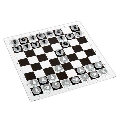 Игра магнитная 3 в 1 "Словодел, шашки и шахматы", 22,5x22,5 см,