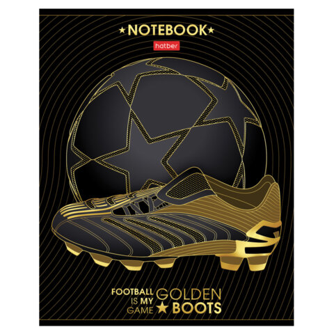 Тетрадь А5 48 л,. HATBER скоба, клетка, матовая ламинация, 3D-фольга, "Для Тетрадь А5 48 л,. HATBER скоба, клетка, матовая ламинация, 3D-фольга, "Для