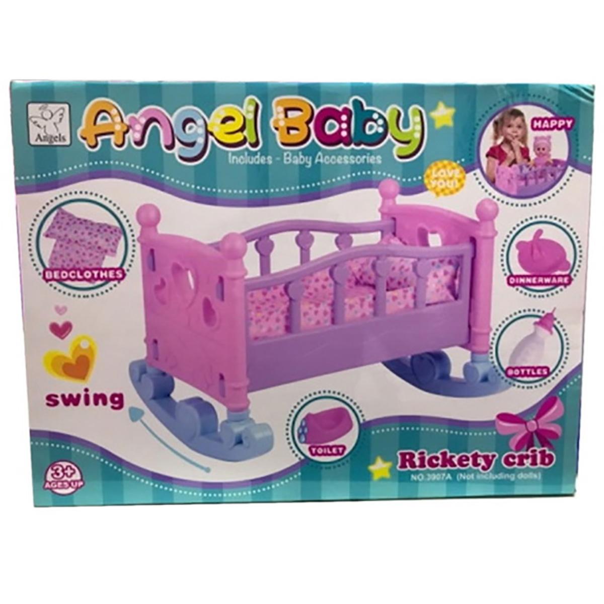 Кроватка для куклы, пластик Кроватка для куклы, пластик