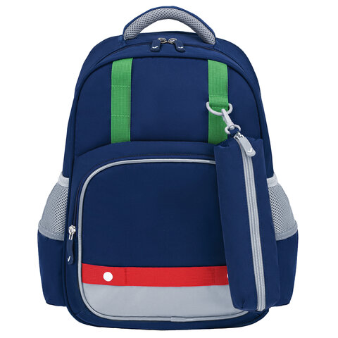 Рюкзак BRAUBERG KIDS MODE с пеналом в комплекте, 1 отделение, "Color