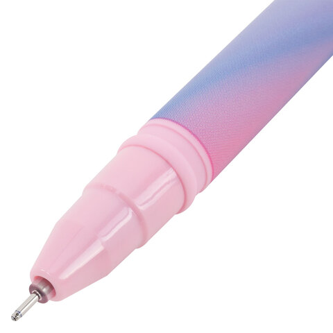 Ручка гелевая BRAUBERG GRADE PASTEL, СИНЯЯ, игольчатый узел 0,5 мм, линия письма