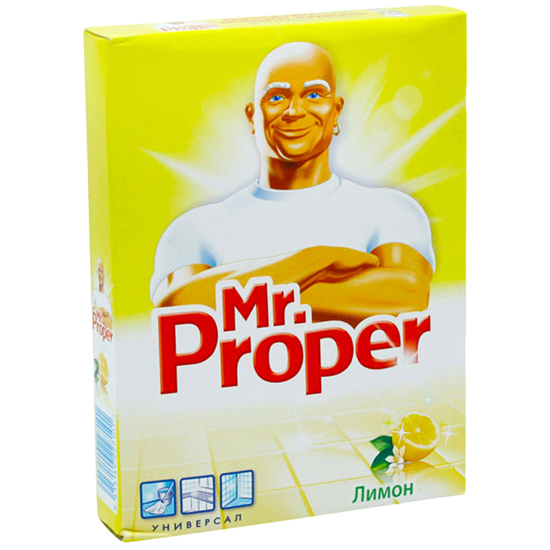 Средство для мытья полов универсальный моющий порошок Mr.Proper, Лимон, 400гр: Средство для мытья полов универсальный моющий порошок Mr.Proper, Лимон, 400гр: