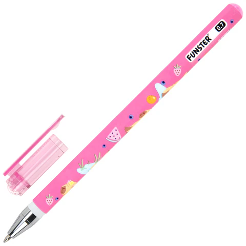 Ручка шариковая с принтом FUNSTER (ФАНСТЕР) STICK "CUTE CAPY", СИНЯЯ,