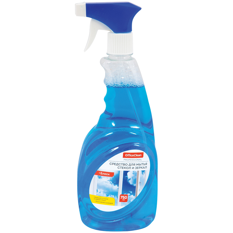 Средство для мытья стекол и зеркал OfficeClean Professional "Блеск", с Средство для мытья стекол и зеркал OfficeClean Professional "Блеск", с