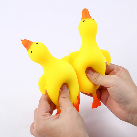 Игрушка-антистресс "ГУСЬ", 17 см, желтый, дисплей, JOLLY JOT (ДЖОЛЛИ