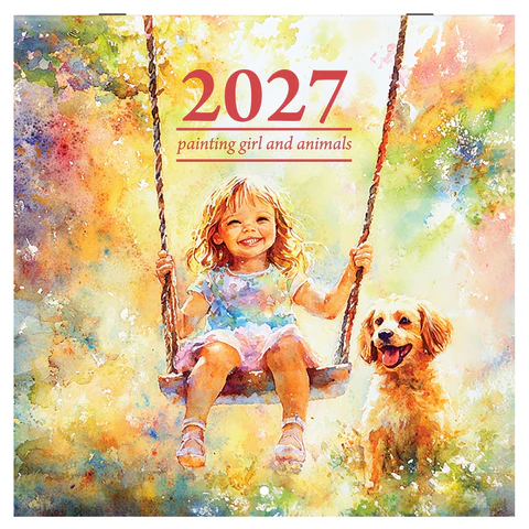 Календарь настенный перекидной 2027 г., BRAUBERG, 12 листов, 28,5х57 см,