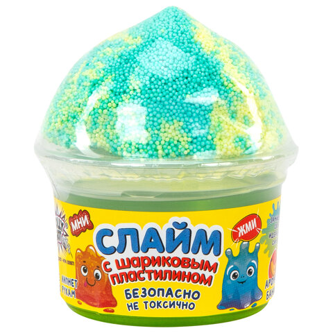Слайм (лизун) + шариковый пластилин, 115 г, ассорти 6 видов, JOLLY JOT (ДЖОЛЛИ