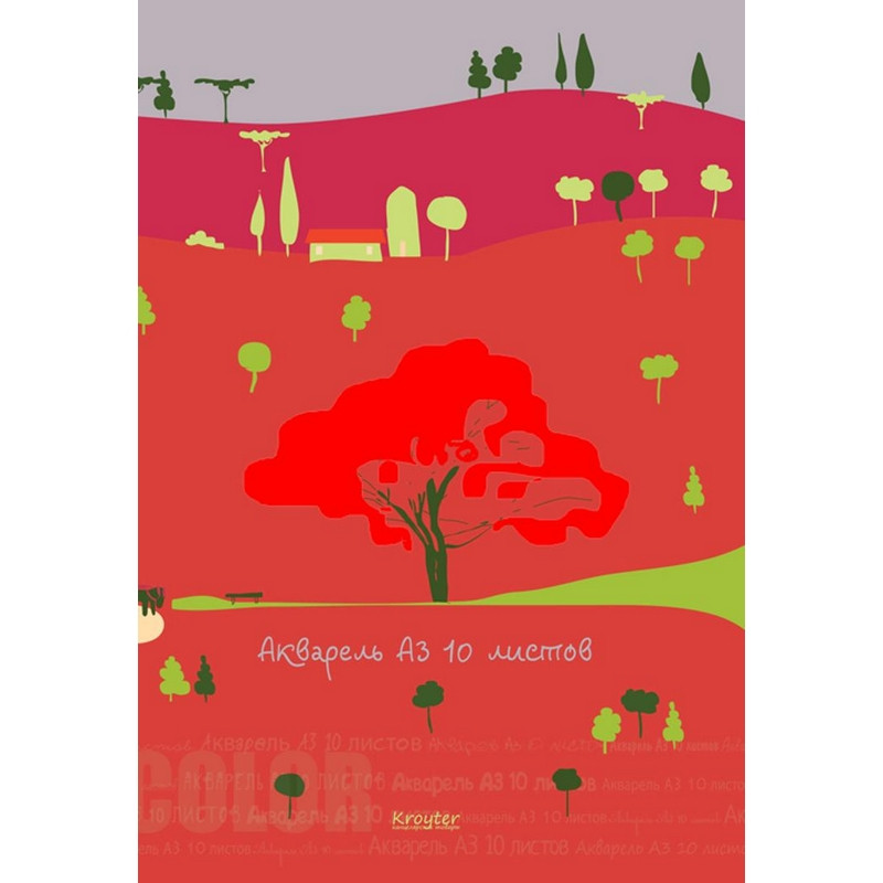 Папка для рисования акварелью А3,10л,тиснение фольг,05206 штр. 4606090005206 Папка для рисования акварелью А3,10л,тиснение фольг,05206 штр. 4606090005206