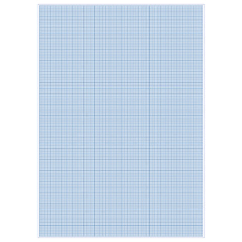 Бумага масштабно-координатная, А3, 297х420 мм, голубая, в папке, 20 листов,