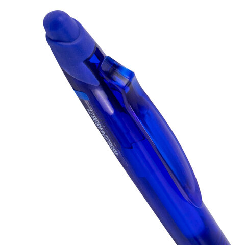 Ручка гелевая стираемая автоматическая BRAUBERG "X-ERASE RT", СИНЯЯ,