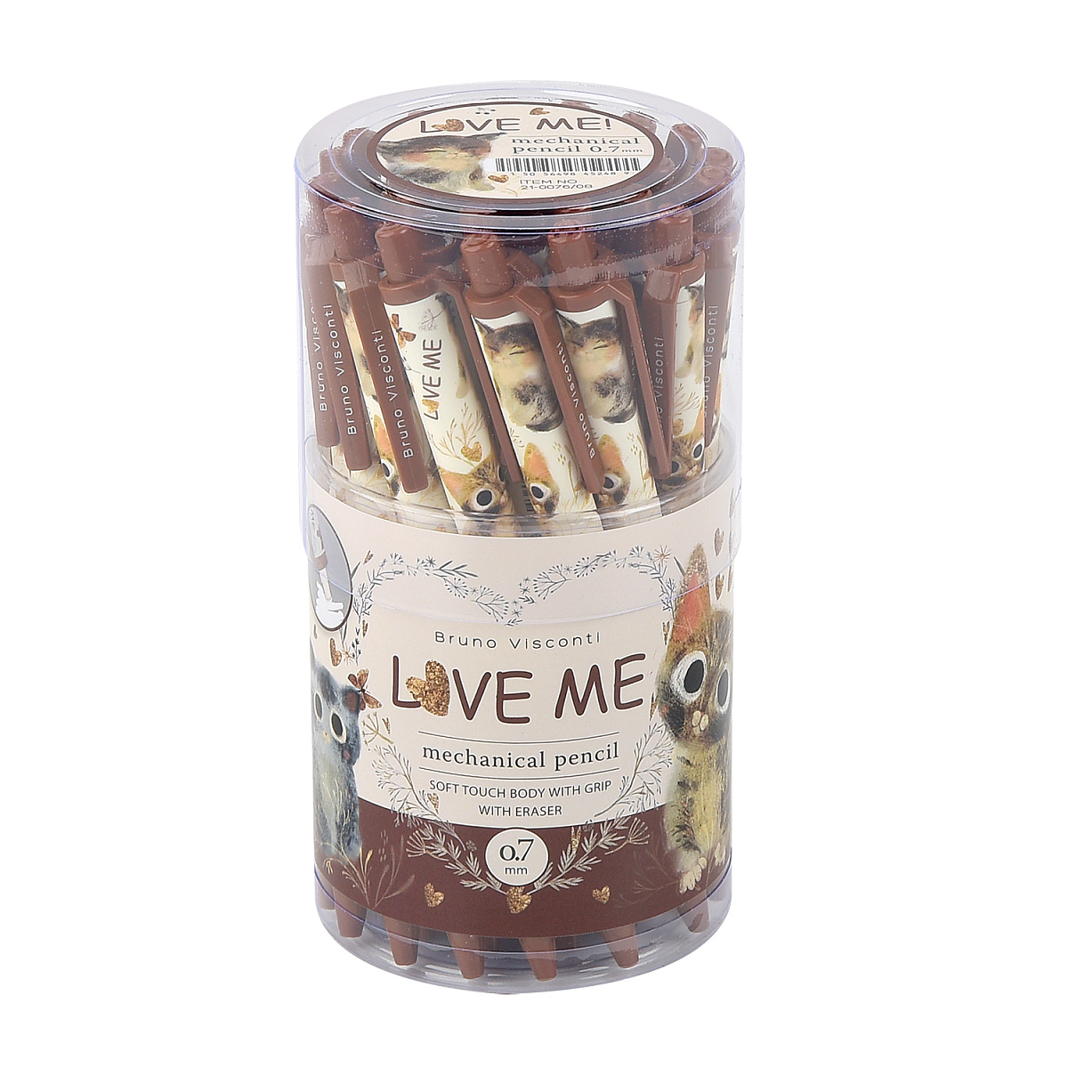 КАРАНДАШ МЕХАНИЧЕСКИЙ С ЛАСТИКОМ "Love me. Flora" 0,7 ММ КАРАНДАШ МЕХАНИЧЕСКИЙ С ЛАСТИКОМ "Love me. Flora" 0,7 ММ