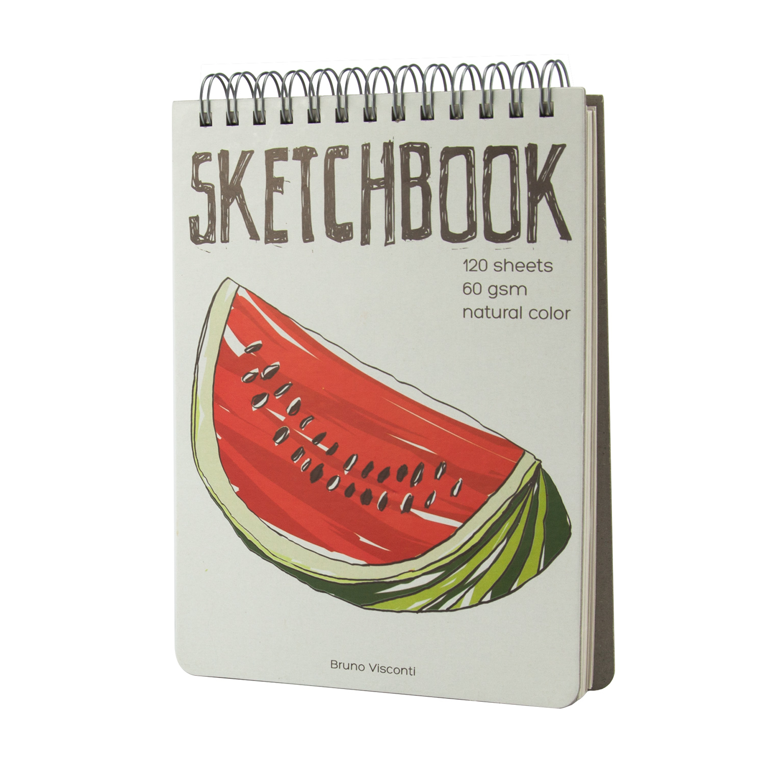 SKETCHBOOK BV, 185х250 мм, 120 Л. ПУХЛАЯ 60 ГР. НА ГРЕБНЕ (4 ВИДА)