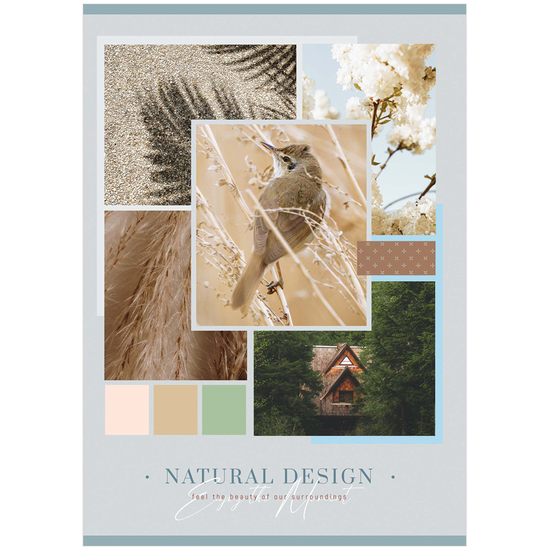 Тетрадь 80л., А4, линия ArtSpace "Путешествия. Natural design"