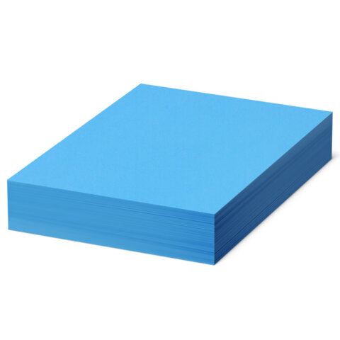 Бумага цветная BRAUBERG, А4, 80 г/м2, 500 л., интенсив, синяя, для офисной