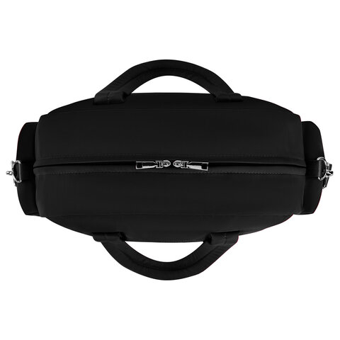 Сумка дорожная HEIKKI HANDY (ХЕЙКИ), карман на молнии, багажная лента, черная,