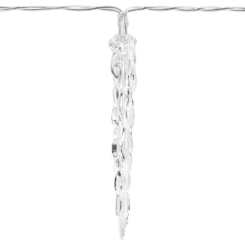 Электрогирлянда-нить комнатная "Сосульки" 2 м, 20 LED, холодный белый,