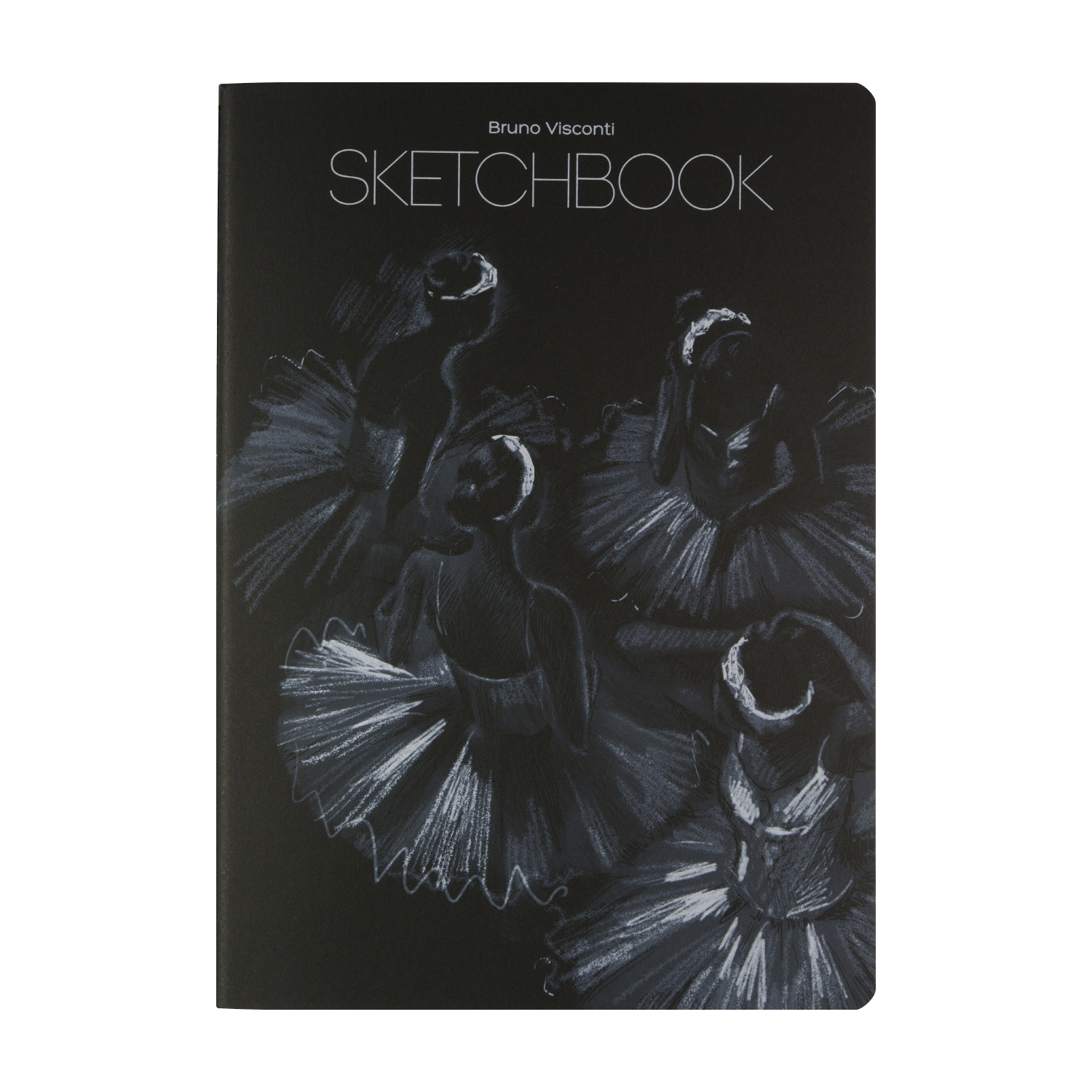 SKETCHBOOK BV, 179Х250 мм, 60Л, ТЕТРАДЬ, ЧЕРНЫЙ 80 ГР, ПРОШИТЫЙ БЛОК (4 ВИДА)