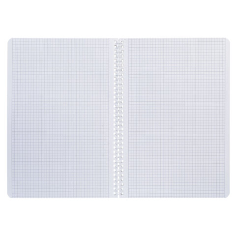 Тетрадь А4 80 л., HATBER, гребень, клетка, Soft-touch ламинация, цветной срез, Тетрадь А4 80 л., HATBER, гребень, клетка, Soft-touch ламинация, цветной срез,