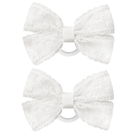 Банты для волос НАБОР 2 шт., 7х11 см, 6,5х10 см, 7х9 см, белый, АССОРТИ, MONTE